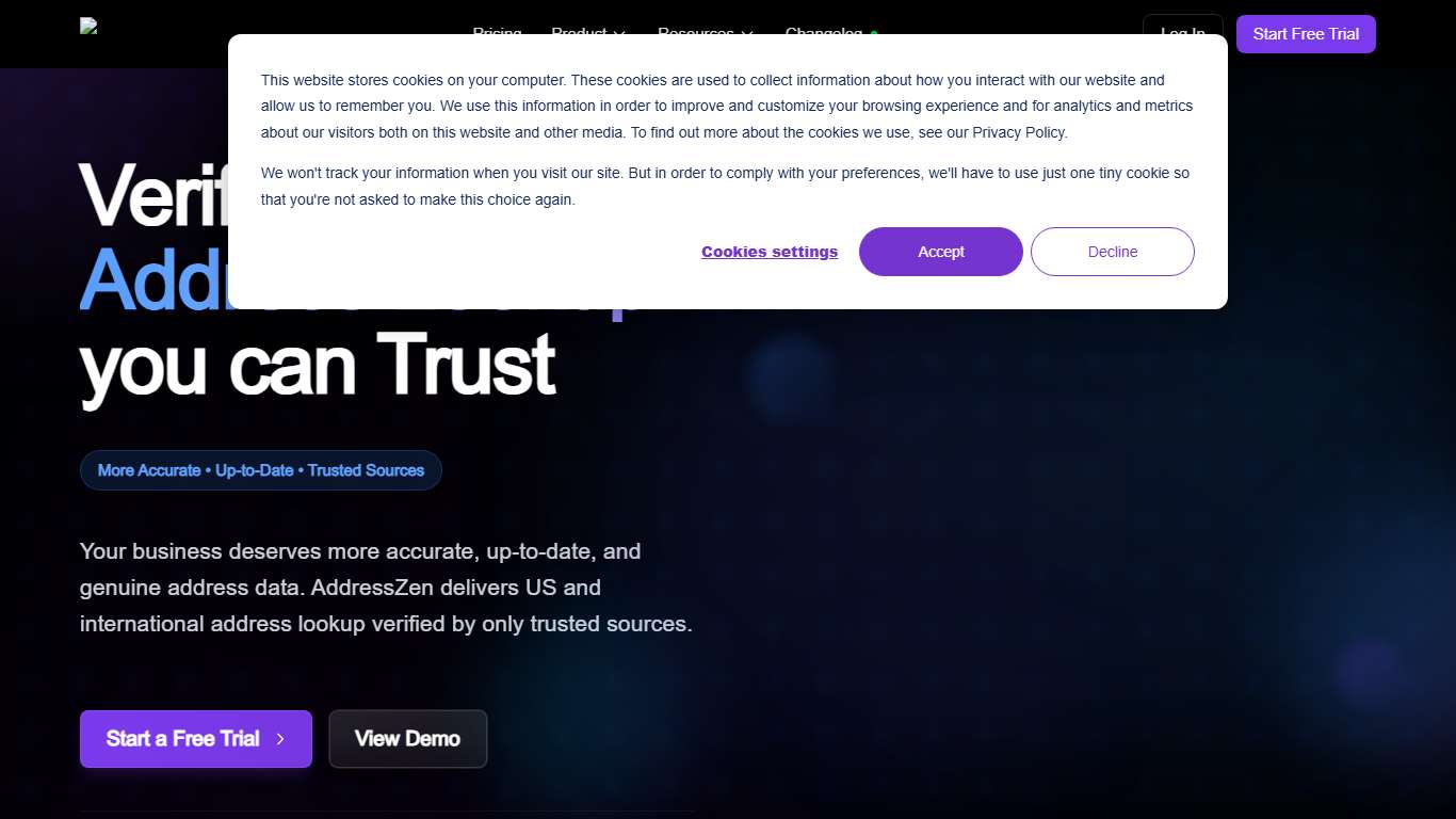 AddressZen | Address Autocomplete & Verification