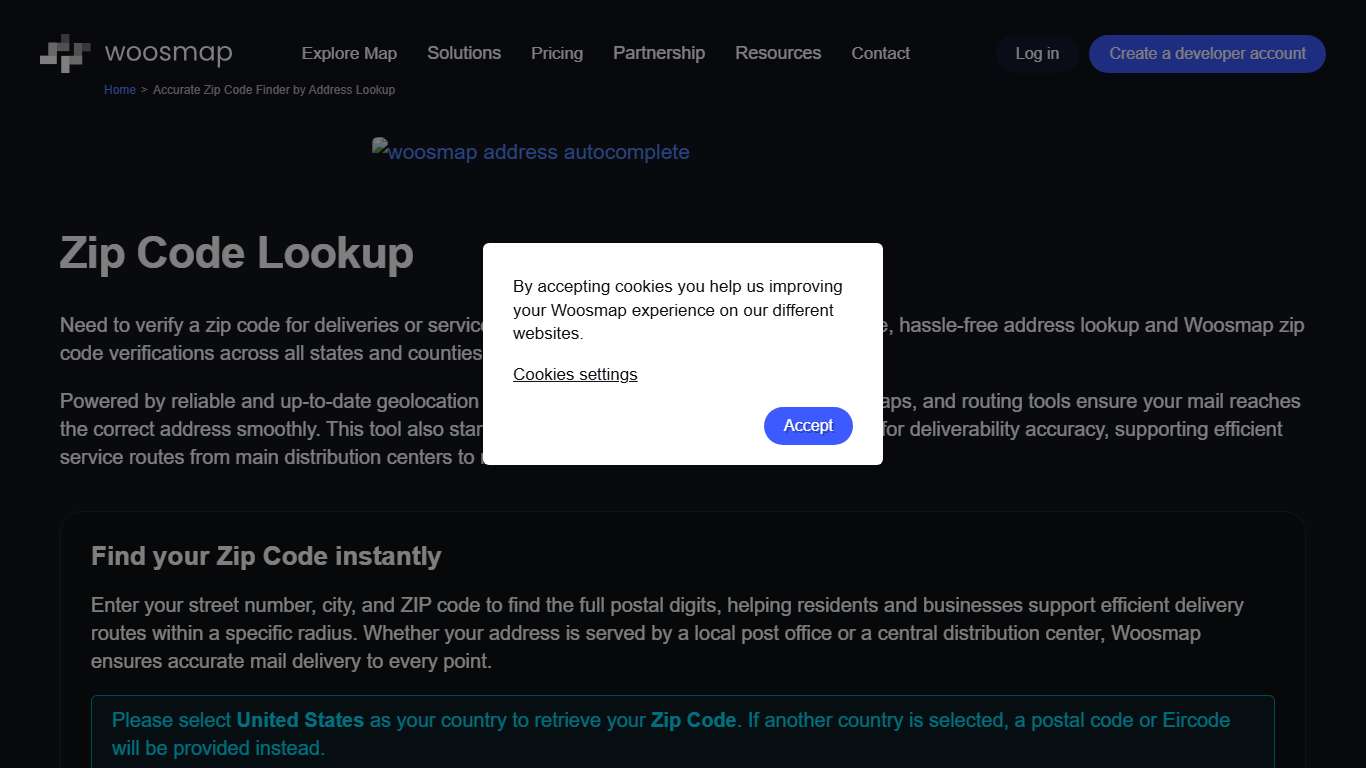 Accurate Zip Code Finder by Address Lookup